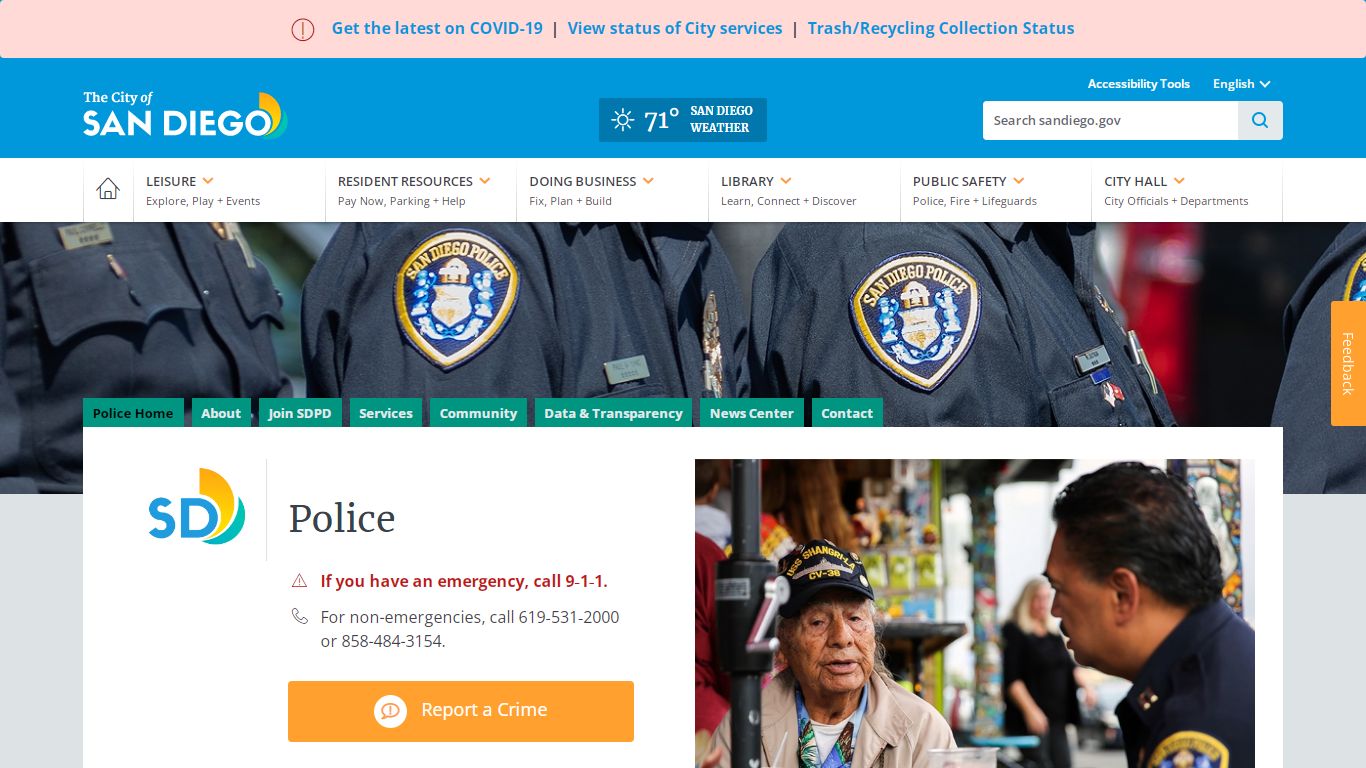 Police | City of San Diego Official Website